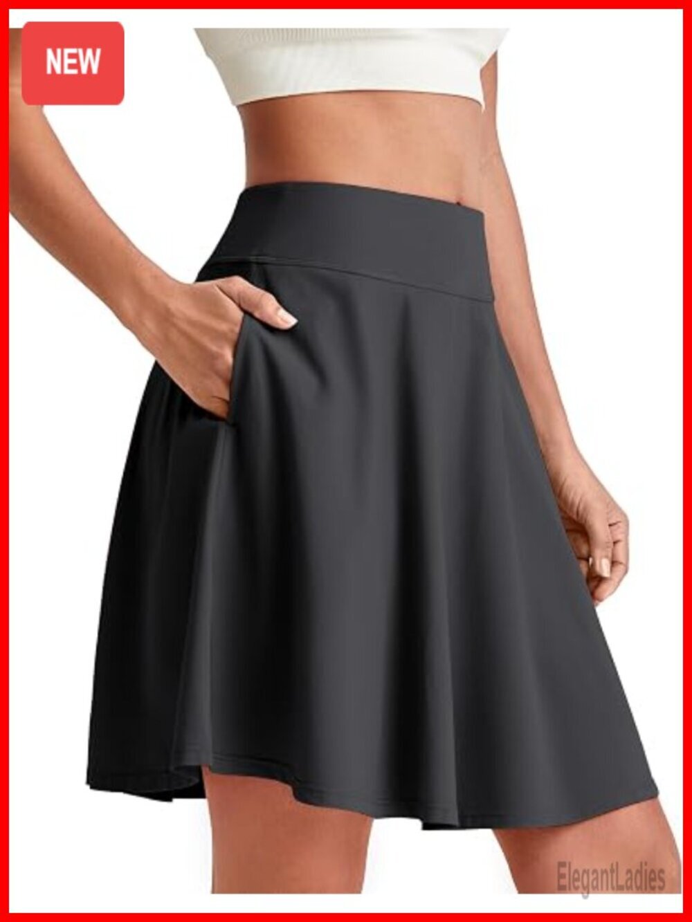 Women's Athletic Skorts with Built-in Shorts and Pockets